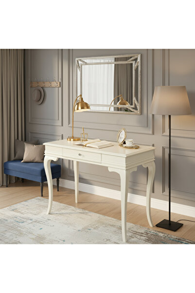 Wooding Mobilya 110 Cm Masif Rustik Krem Dresuar