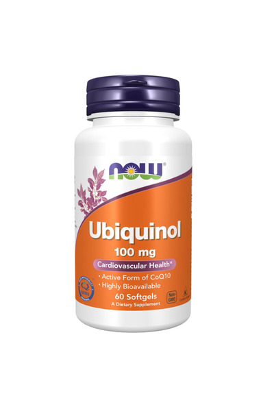 Now Foods Supplements, Ubiquinol 100 mg, High Bioavailability (the Active For...