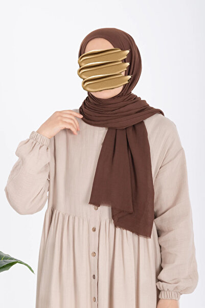 Lemaye Soft Cotton Shawl - Bitter Brown