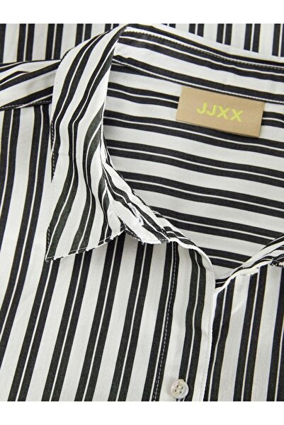 JJXX Γυναικείο μαύρο πουκάμισο Jxjamie Ls Relaxed Poplin Wvn Noos πουκάμισο 12200353-Μαύρο