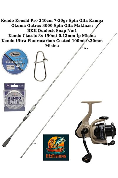 HfzFishing Kendo Kenshi Pro-Okuma Outrax 3000 Spin Olta Seti