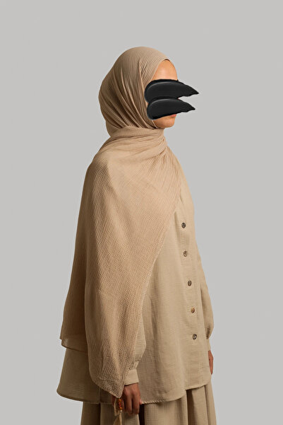 Lemaye Μαλακό σάλι μουσελίνας - Πούδρα