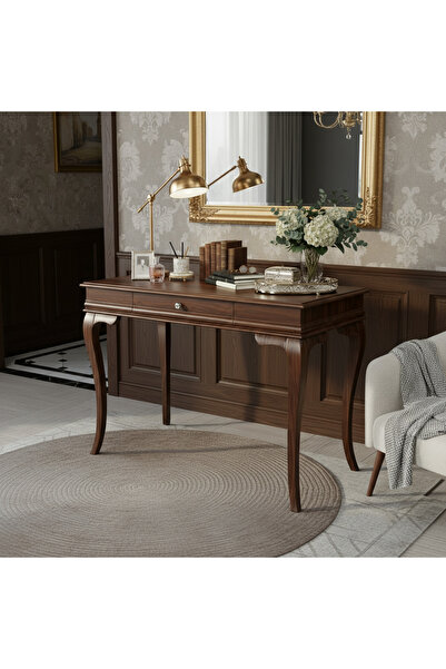 Wooding Mobilya 110 Cm Masif Rustik Koyu Ceviz Dresuar