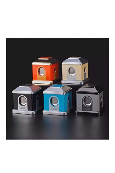 FireBird DESTKOP METAL GREY-SPACE GREY MASA TİPİ PURO MAKASI 4 FARKLI KESİCİ BÖLMELİ JF-J73-3 GREY