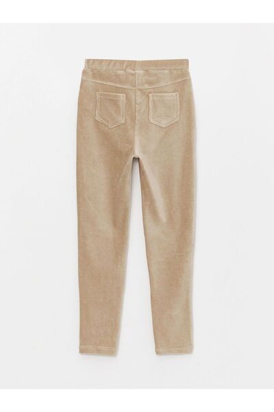 LC Waikiki LCW Kids Velvet Girl's Tights with Elastic Waist