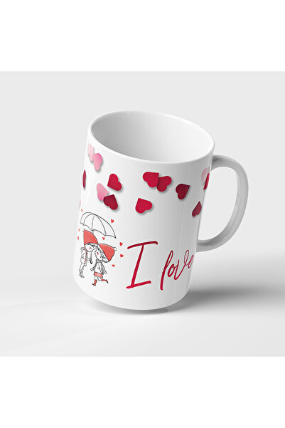 stickerino Cana Ceramica Valentine’s Day / Dragobete, Alba, 380 ml