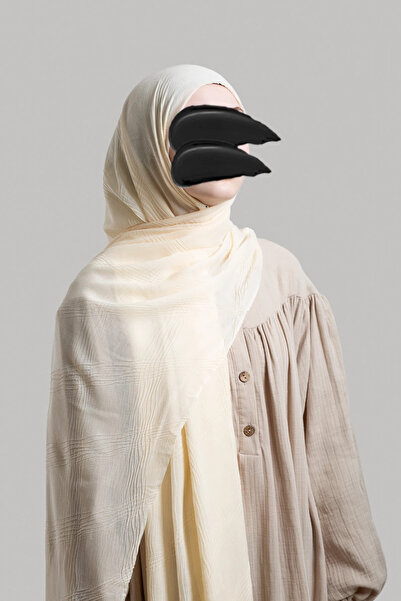 Lemaye Σάλι μουσελίνας με μποέμικο σχέδιο - Κόκκινο