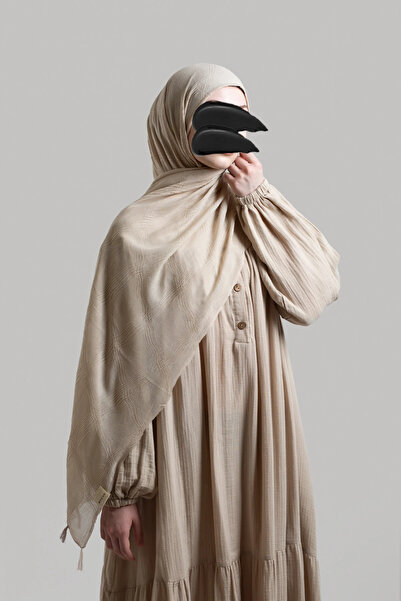 Lemaye Σάλι μουσελίνας με μποέμικο σχέδιο - Πέτρα