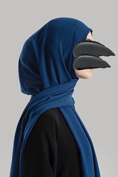 Lemaye Σάλι μεγάλου μεγέθους Cazz Krep - Indigo