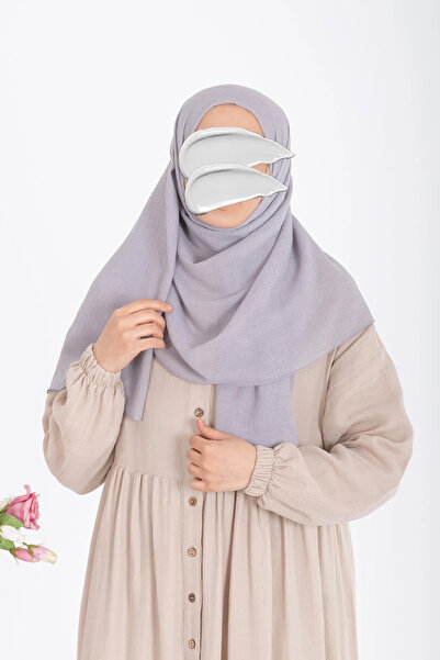 Lemaye Natural Crinkle Shawl - Gray