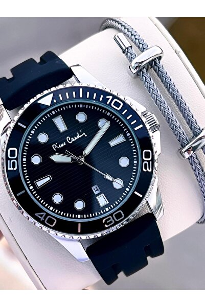 Pierre Cardin Silicone Cord 2 Years Warranty 3 Atm Water Resistant Men's Wristwatch Pp.800311F01