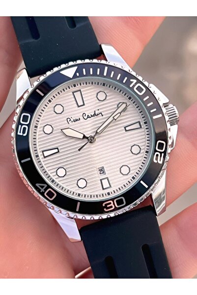 Pierre Cardin Silicone Cord 2 Years Warranty 3 Atm Water Resistant Men's Wristwatch Pp.800311F03