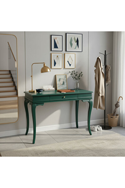 Wooding Mobilya 120 Cm Masif Rustik Yeşil Dresuar