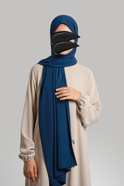Lemaye Medina Silk Soft Shawl - Navy Blue