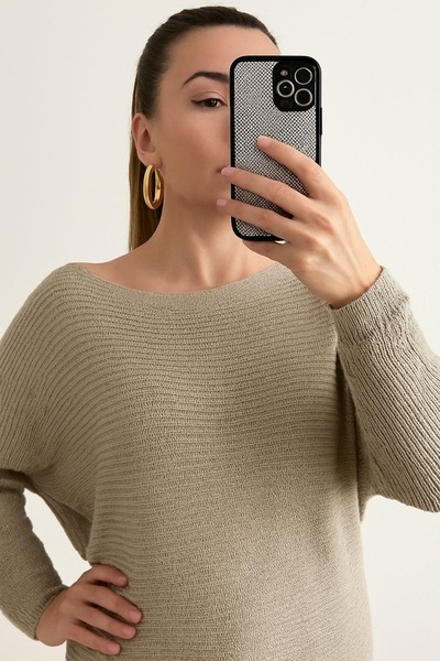 DLC Tekstil Pulover de tricotaj cu mânecă liliac