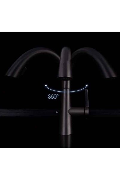 NO BRAND Kitchen faucet with pull-out spray, Zena matte black