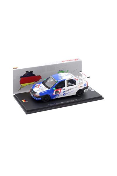 Spark Car model Dacia Logan #118 24h Nürburgring 2021 Team SwiftWing White 1:43