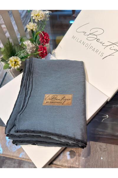 La Boutique Eşarp La Boutique Güz Yaz Serinliği Düz Bitkisel Şal