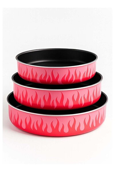 Extra 3-piece round oven tray set, 28/30/32 cm, high-thickness non-stick Tefal