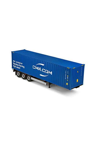 Solido Macheta auto Remorca Container CMA-CGM 2024 Albastra 1:24