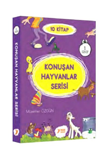 Ritim Plus Yayınları Konuşan Hayvanlar Serisi 1. Sınıf Renkli Heceli 10 Kitap
