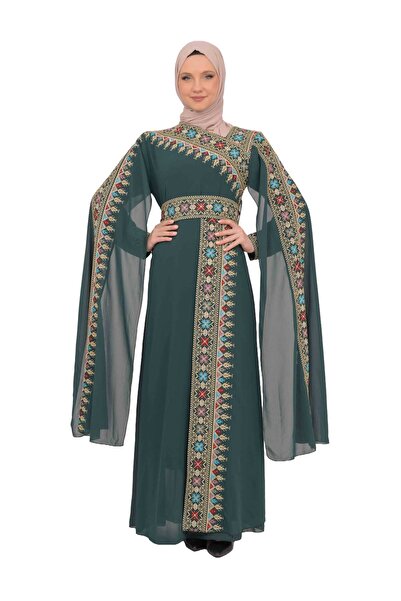 Zaytoon ® Arabic Letters Embroidered Abaya Set