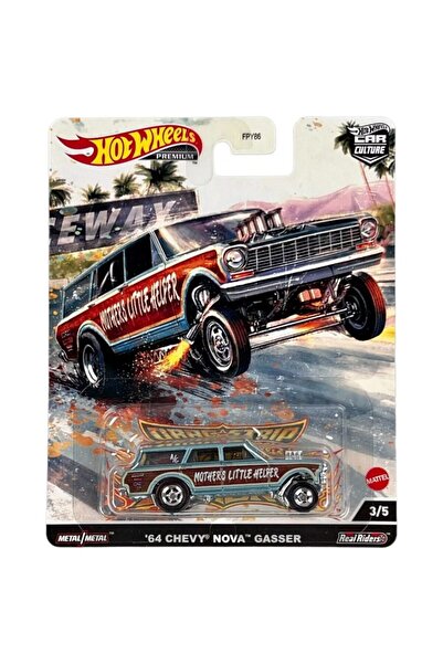 HOT WHEELS Macheta auto Dragstrip Car Culture Chevrolet Nova Gasser Station 1...