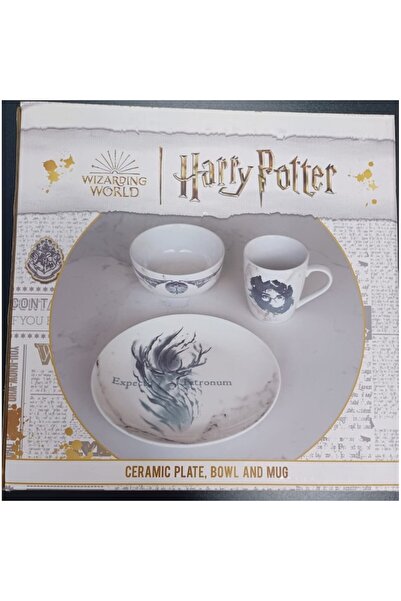Pyramid Harry Potter Table Gift Set, 3 pieces — mug, bowl, plate, ceramic, magical design