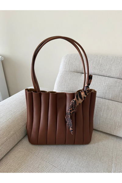 RoseandRoses Poffey Women's Bag with Scarf and Makeup Bag Gift