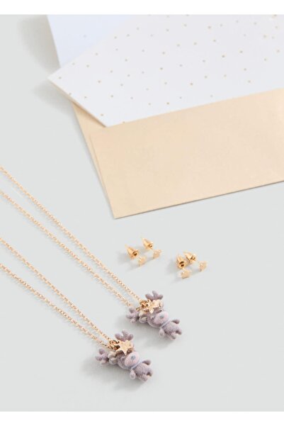 MANGO Kids Kolye küpe seti