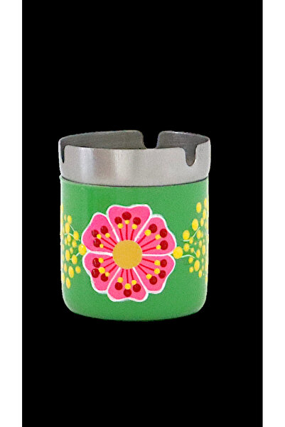 DEDEMİN EMAYELERİ El Boyama Kül Tablası Yeşil