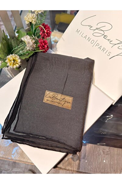 La Boutique Eşarp La Boutique Güz Yaz Serinliği Düz Bitkisel Şal