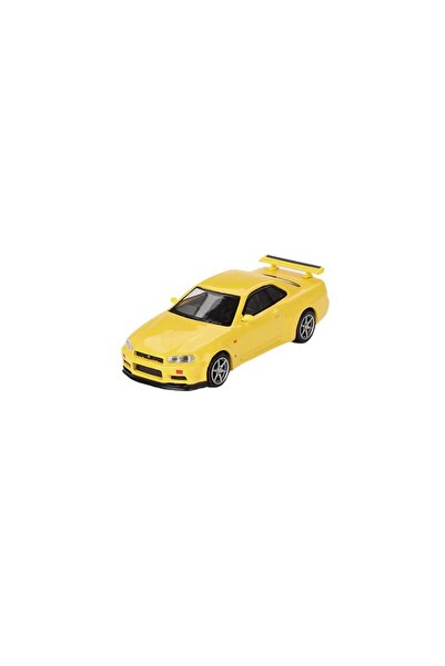 mini gt Macheta auto Nissan Skyline Gt-R (R34) V-Spec Lightning Yellow 1999 1...