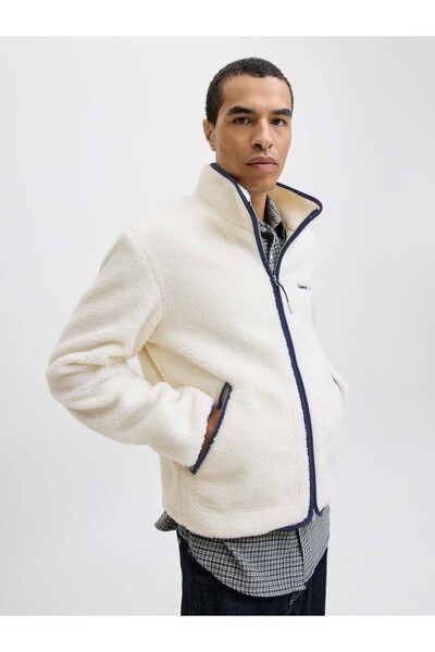 Jack & Jones Jornorrebro Teddy Jacket Sn Beige Men's Coat 12282890