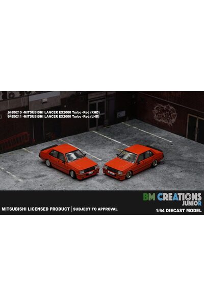 BM Creations Macheta auto Mitsubishi Lancer Ex2000 Turbo Rosu, 1:64