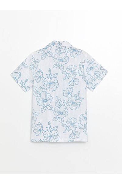 LC Waikiki LCW Kids Patterned Short Sleeve Boy's Shirt