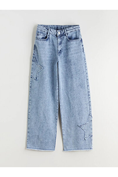 LC Waikiki LCW Kids Wideleg Kız Çocuk Jean Pantolon