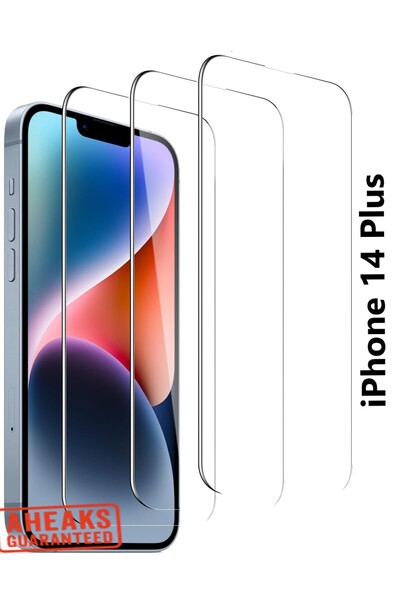 aheaks واقي شاشة نانو زجاجي فائق النحافة لهاتف آيفون - لاصق بالكامل وشفاف مع ...