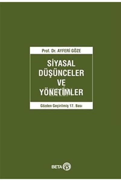 Guraba Yayınları Siyasal Düşünceler ve Yönetimler