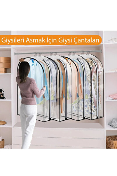 DEMİROĞLU EV TEKSTİL Pvc Eva Multi Clothes Cover 1 Piece