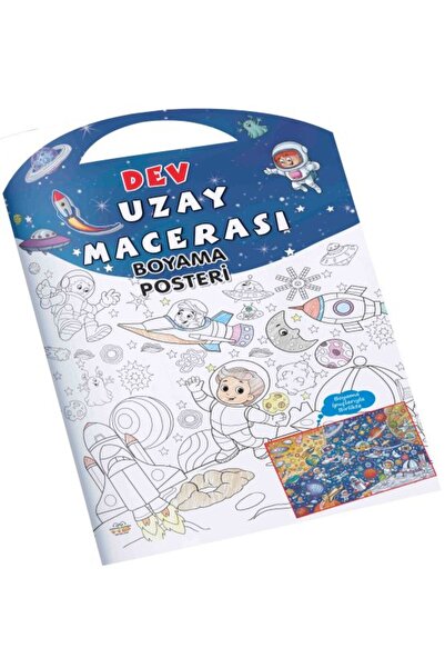 Timaş Yayınları Uzay Macerası Dev Boyama Posteri