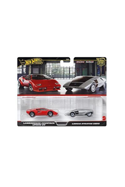 HOT WHEELS Machete auto 2-Pack Lamborghini Countach Lp5000 Qv & Lancia Strato...