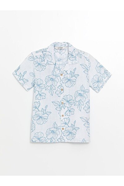 LC Waikiki LCW Kids Patterned Short Sleeve Boy's Shirt