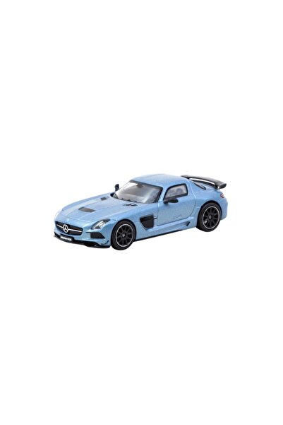 Tarmac Macheta auto Mercedes SLS AMG Black Series Albastru 1:64 Works