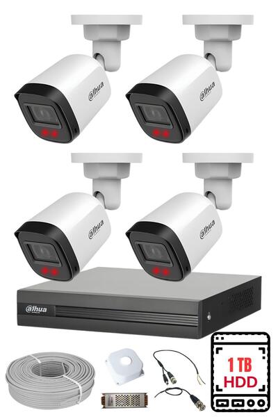 FURY DAHUA 4 Kameralı Gece Görüşlü Su Geçirmez FULL HD Güvenlik Kamerası Seti...