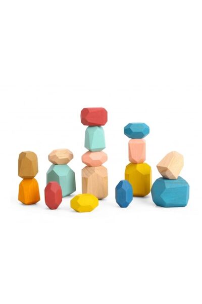 Tooky Toy Wooden Stones -