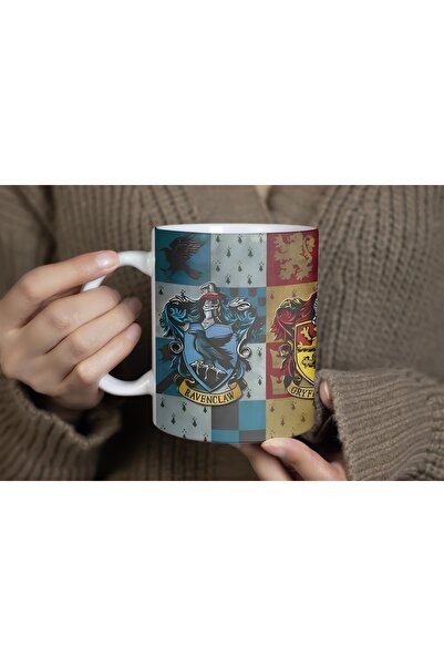 Beramussa Harry Potter Evleri Kupa Bardak – Hogwarts Slytherin Gryffindor Ravenclaw Hufflepuff Logo