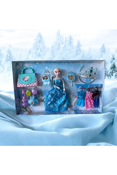 Bebelul Set de joaca cu papusa si accesorii, Albastru, 3 ani+