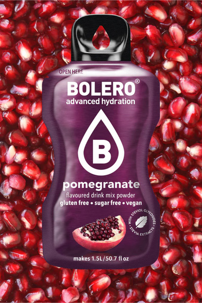 Bolero Advanced Hydration Drink Pomegranate Flavored Water Moisturizer (12 Sticks)