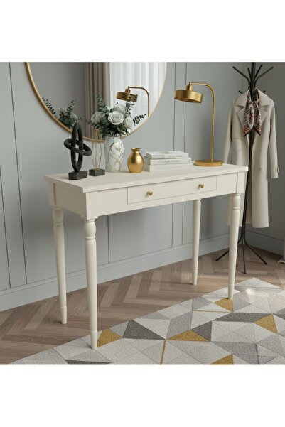 Wooding Mobilya 90 Cm Masif Tornalı Krem Dresuar